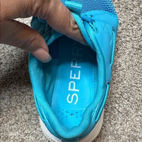Sperry | 7 Seas 3-eye Boat Shoe in Turquoise Size 8 - Picture 5 of 12